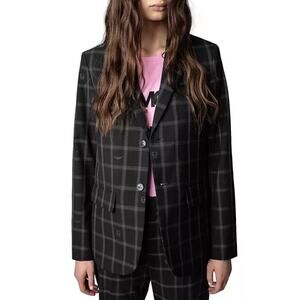 ❤️Zadig & Voltaire Wool Plaid Blazer❤️